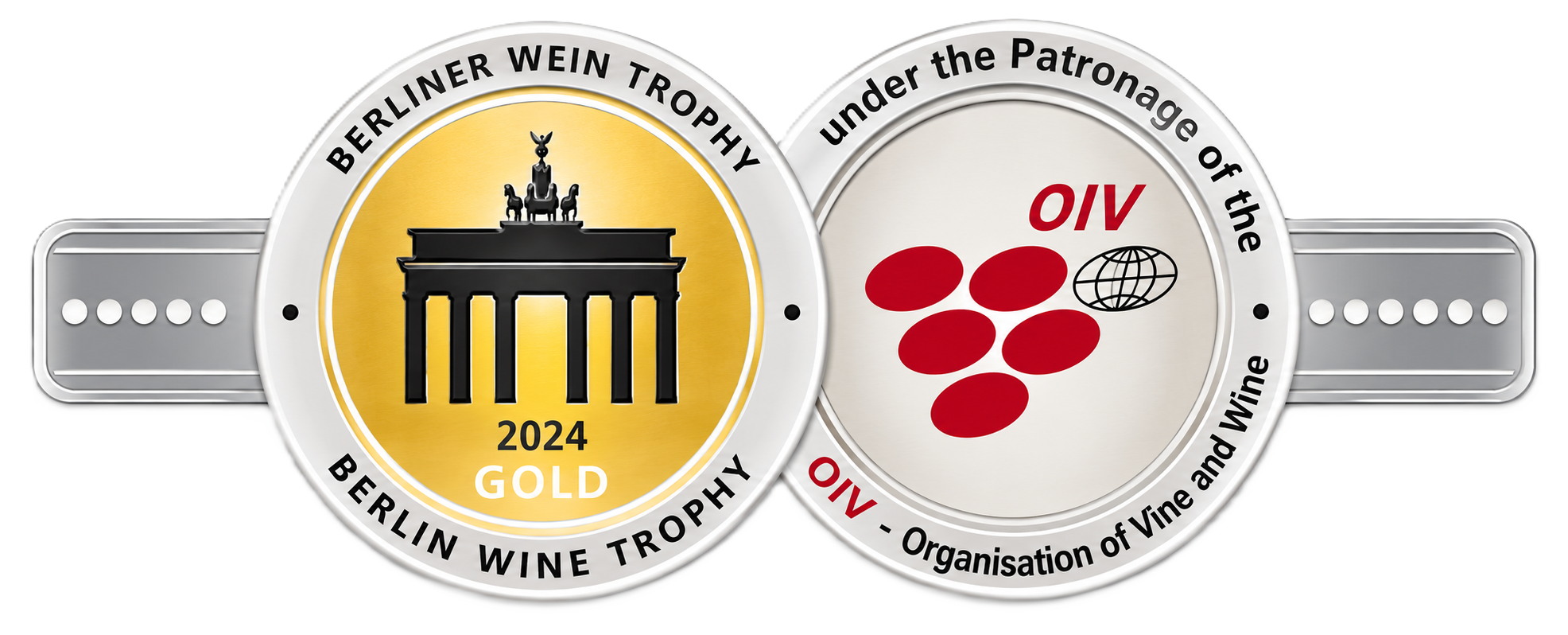 Trofeo y medalla de los reconocimientos de Bodegas Pedroheras