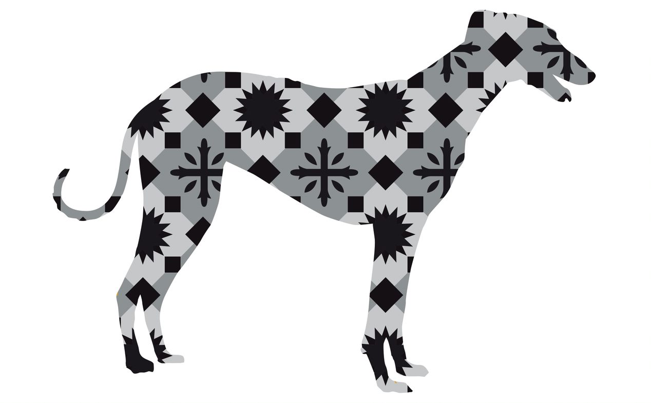 Detalle de la etiqueta Galgo